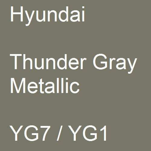 Hyundai, Thunder Gray Metallic, YG7 / YG1.